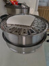 九阳（Joyoung） 蒸锅家用不锈钢锅蒸笼大号容量汤锅馒头包子蒸馍锅燃气电磁炉 高拱盖 （带蒸布) 3层 32cm 实拍图