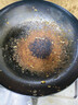 老艺人章丘炒锅铁锅已开锅无涂层熟铁不粘炒菜锅手工锻打老式圆底燃气灶 实拍图