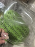 炊大皇 双层洗菜盆沥水篮厨房家用塑料水果盘滤水淘菜洗菜篮子 绿色 实拍图