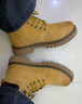 骆驼（CAMEL）王俊凯同款冬加绒户外工装马丁大黄靴男 G122W7757TR 金黄 43 实拍图