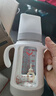 爱得利（evorie） 玻璃奶瓶3-6个月 新生儿带保护套防摔带手柄宽口径奶瓶240ml 实拍图