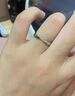 BJYLS999足银莫比乌斯戒指女素圈简约开口可调节指环男纯银食指戒尾戒 S999足银莫比乌斯戒指 实拍图