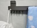 加度折叠毛巾架吸盘伸缩浴巾卫生间置物架子浴室放衣服隐形免打孔 实拍图