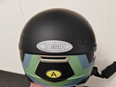 野马（YEMA）3C认证359S电动摩托车头盔男女夏季防晒半盔四季通用安全帽新国标 亚黑花+咖短 实拍图