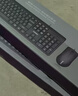 联想（Lenovo）KM210键盘鼠标套装 有线键鼠套装 全尺寸商务办公  笔记本电脑键盘台式机一体机 黑色 实拍图