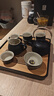 京东京造 茶具整套 功夫茶具陶瓷套装茶壶茶杯茶盘【黑陶提梁壶】 12件套  实拍图