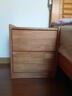 京东京造家居悦枫实木床头柜 天然橡胶木双层储物 收纳卧室储物柜原木色 实拍图