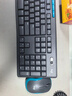 罗技（Logitech）MK275 键鼠套装 无线键鼠套装 办公键鼠套装 全尺寸 商务键鼠套装 带无线2.4G接收器 黑蓝色 实拍图