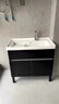 佳恋雅（JIALIANYA） 防潮防晒实木洗衣柜洗衣池阳台家用洗衣槽带搓板洗手台盆组合 黑双开门+全套配件80cm 实拍图