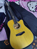 BROOK 布洛克布鲁克v12吉他单板民谣吉他面单木吉他初学者乐器 41英寸复古色缺角V12G-DCM 实拍图