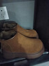 回力四季加绒加厚小短靴女松糕厚底鞋2025冬季新款勃肯马丁鞋雪地靴棉鞋子 棕色 37 235mm 实拍图