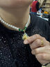 周大金 CHOW TAI KING淡水珍珠项链女款妈妈款金镶玉佛吊坠新年情人节礼物送母亲长辈 实拍图