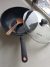 炊大皇（COOKER KING） 不粘锅平底炒锅家用炒菜锅煎锅电磁炉燃气灶通用炒菜锅 咖啡色不粘炒锅 32cm 实拍图