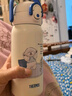 膳魔师（THERMOS）小学生316L不锈钢吸管杯安全锁扣幼儿园儿童开学水杯460ml  白 实拍图