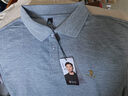 啄木鸟（TUCANO）长袖T恤男春秋季商务休闲翻领polo衫经典百搭上衣男装 浅灰XL 实拍图