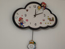 好久不见马里奥可爱卡通挂钟客厅创意时钟装饰钟静音家用挂墙钟表 实拍图