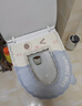 雅高马桶垫坐便垫 秋冬马桶圈防水反复水洗贴家用保暖粘贴式EVA2个装 实拍图