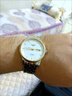 冠琴（GUANQIN）手表男士全自动机械表瑞士品质防水夜光精钢双日历学生多功能腕表 钢带间金白面（SY款明星推荐） 实拍图