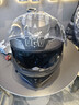 VGV揭面盔3c认证摩托车头盔双镜蓝牙半盔四季男女骑行机车安全帽c 机械黑（揭）透明镜片+外置蓝牙 XL（适合58-60头围） 实拍图