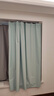 铭聚布艺（MINGJU）窗帘 全遮光窗帘成品窗帘布 涤塔夫优雅蓝挂钩式1.7宽*1.8高1片 实拍图