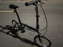 大行（DAHON）折叠自行车16英寸YUKI超轻迷你便携男女式通勤单车KT610 黑色  实拍图
