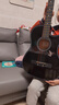 T9民谣吉他单板初学者新手入门练习琴guitar木吉它乐器jita 38英寸亮黑色+礼包【初学推荐】 实拍图