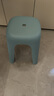 禧天龙大承重坚固防滑塑料凳子 换鞋方凳浴室凳 耐磨椅子 中凳 石青 实拍图