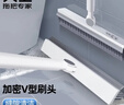 大卫清洁刷具缝隙地刷厕所刷地板刷子硬毛洗地刷V型三角刷头S3 实拍图