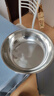 【不锈钢】和面盆厨房烘焙家用火锅盆洗菜打蛋汤锅盆醒面盆料理盆 28cm【热卖款】不锈钢 和面盆 实拍图