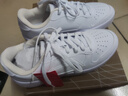 李宁板鞋女鞋低帮厚底增高百搭透气小白鞋滑板鞋耐磨运动休闲鞋 【浮舟】标准白/粉杏色420-6 39 实拍图