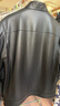 九牧王【100%绵羊皮】真皮皮衣外套男纯羊皮商务休闲皮夹克上衣 修身版+黑色+AN1DX41717 2XL 185/104A 晒单实拍图