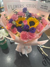 馨仪鲜花速递玫瑰向日葵康乃馨花束生日礼物全国同城配送 向日葵粉玫瑰混搭花束 实拍图