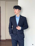 HLA海澜之家西服套装男春秋轻商务经典系列西装套装男HTXAW3Y001A 实拍图