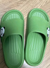 猪爸爸儿童拖鞋男童夏季新款家居室内防滑浴室洗澡可爱女宝宝凉拖鞋绿38 实拍图