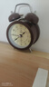 得力（deli）儿童节礼物迷你复古机械闹钟夜光床头闹钟儿童学生开学升学必备  棕色9024开学礼物开学季 实拍图