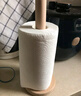 全适原木厨房用纸架榉木立式纸巾架收纳架挂架餐桌置物架卷纸架圆底款 实拍图