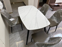 芝华仕（CHEERS）岩板餐桌椅子全套餐厅家用高级感2025芝华士CT90全托白1.4四椅灰 晒单实拍图