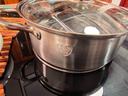 荣事达（Royalstar）鸳鸯锅304不锈钢火锅专用锅汤锅盆燃气灶电磁炉通用28cm 实拍图