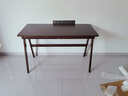 家逸 实木书桌电脑桌书房学习桌学生写字桌简约办公桌子胡桃色1.2米 实拍图