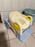 宝宝阶梯坐便器儿童坐便器三合一阶梯式马桶凳子小孩可折叠坐便器 【三合一】帕尔蓝硬垫款 实拍图