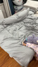 京东京造 植素超柔贡缎 60支长绒棉A类纯棉床单床上四件套 1.5米床 灰蓝 实拍图