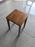 家逸凳子家用实木小板凳餐厅椅子创意方凳可叠放吧台矮凳 实拍图