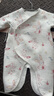 童泰婴儿衣服新生儿连体衣秋冬季夹棉保暖宝宝衣服纯棉蝴蝶哈衣2件装 粉色小兔 59cm 实拍图