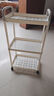 小推车置物架落地卫生间多层厨房移动零食蔬菜卧室床头收纳储物架 【三层】黑色送4轮 【活动中】 实拍图