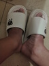稻草人拖鞋男女居家用秋冬洗澡厚底浴室内外穿情侣防滑静音凉拖 卡44-45 实拍图