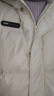 鸭鸭（YAYA）羽绒马甲女外穿秋冬新款情侣男女同款连帽马夹背心羽绒服外套 米白色 XL /175(建议130-145斤) 实拍图