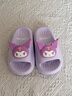 猪爸爸儿童拖鞋女童夏季2025新款室内防滑6-12岁三丽鸥宝宝亲子拖鞋紫17 实拍图