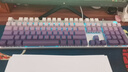 惠普（HP）机械键盘 办公电竞游戏专用有线 台式机笔记本电脑 侧刻渐变幻境紫茶轴 104键 实拍图