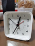 得力儿童节礼物方形简约指针闹钟柔光夜灯台式时尚座钟起床神器 开学升学季必备礼物 白色8851开学礼物 实拍图