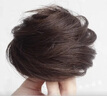 低丸子头假发女真发蓬松盘发发圈后脑勺发包假发圈增发量神器发饰 【全真发】丸子头-深棕色 直发圈 实拍图